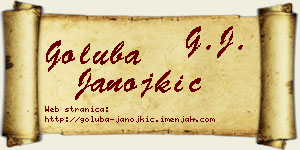 Goluba Janojkić vizit kartica